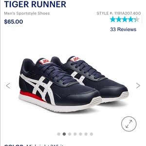 ASICS Tiger Runner Sneaker, Gym shoe, Trainer